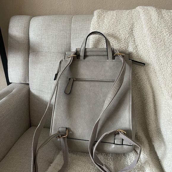 Light Heather Grey Backpack & Side Bag - Picture 2 of 5